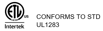 conforms to std UL1283